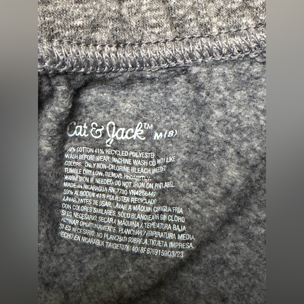 Cat & Jack Jogger Sweatpants - Grey, size 8 - Picture 5 of 7